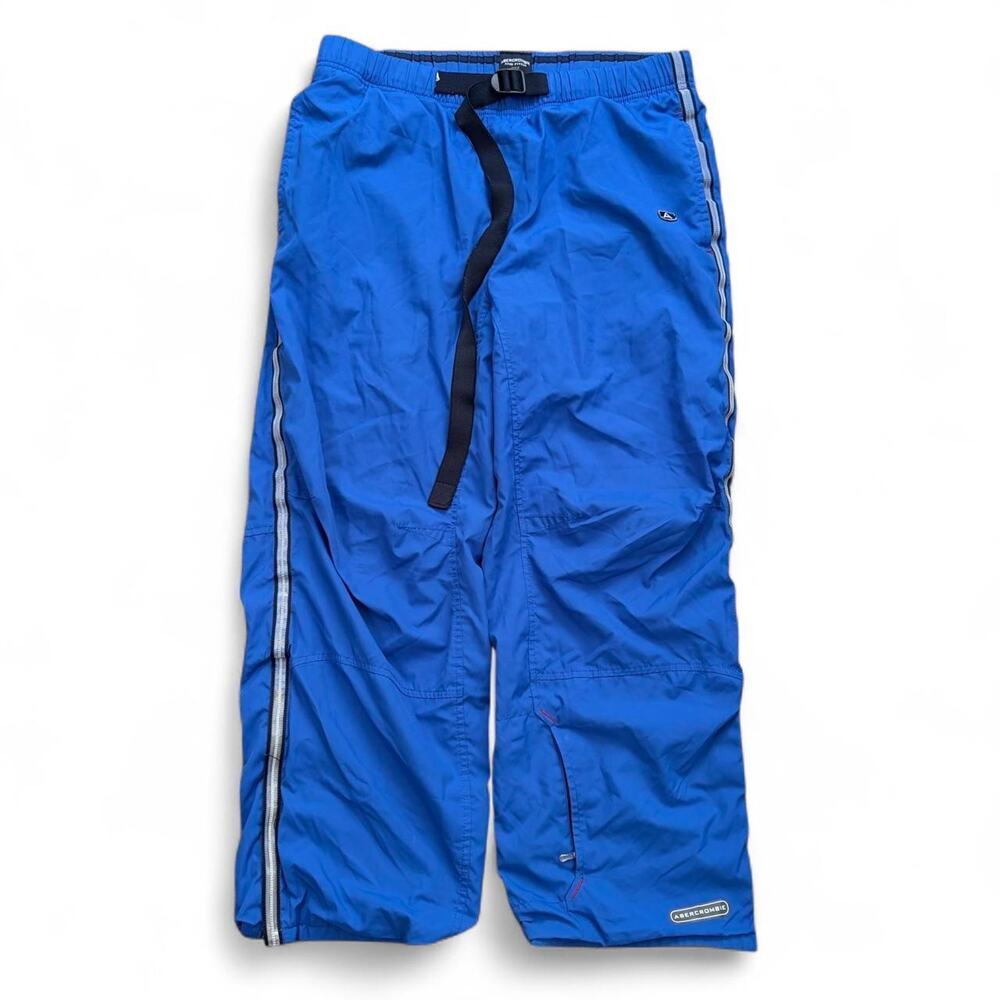 Vintage Y2K Abercrombie & Fitch Track Pants Gym Workout Mens 36x27 2000s Rave